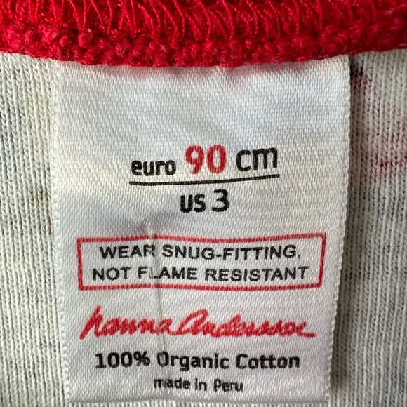 🎃🎅🏻 2 LIKE NEW Hanna Andersson holiday pajamas size 3T organic unisex - Picture 13 of 14